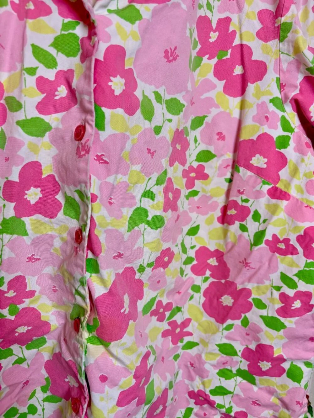 Vintage Y2K Liz Claiborne Pink Floral Button Up Shirt Cottagecore 20W - Picture 6 of 6